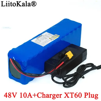 LiitoKala E-kolo baterija 48v 10ah 18650 li-ionske baterije kolo conversion kit 1000w XT60 vtič + 54.6 v 2A Polnilec