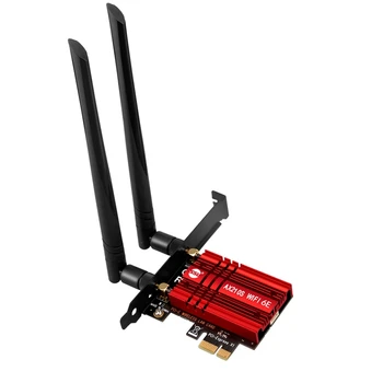 Wifi 6 PCIE Brezžična Omrežna Kartica Bluetooth 5.2 AX210S Tri Band 2,4 G/5 G/6Ghz PCI Express 802.11 AX Wifi Adapter