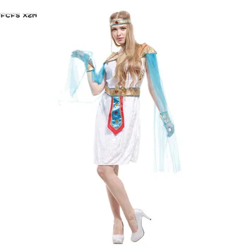 Ženska Egiptovska Kraljica Kleopatra Cosplays Halloween Boginje Atene, Kostumi Pustni Purim Festivala parada Maškarada stranka obleko