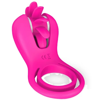 Polni Silikona z vibriranjem Petelin Obroč Nepremočljiva Polnilna Penis Prstan Vibrator Sex Igrača za Moške in Pare