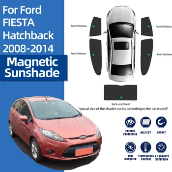 Za Ford FIESTA Hatchback 2008-2017 Prednje Vetrobransko steklo Avtomobila Dežnik Ščit Zadaj Baby Strani Okna Sonce Odtenek Vizir Magnetni Zavese