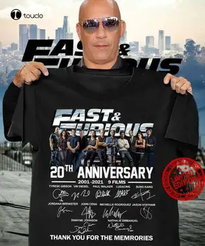 Fast & Furious Film 20. Obletnico Različica 1 T-Shirt mens srajce ribolov