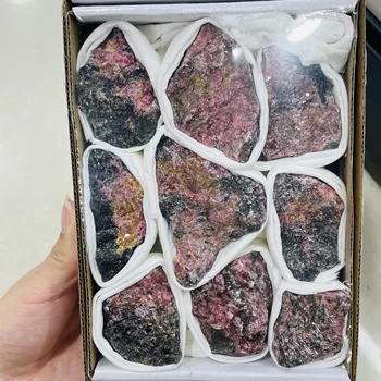 Naravni Rhodochrosite Mineralni Kristali Osebkov Matične Dekoracijo