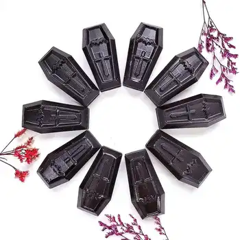 Naravno Visoko Kakovost Realne Verske Vklesan Gemstone Črni Obsidian Krsto Carving Plovila, Za Dekoracijo Feng Shui XZH