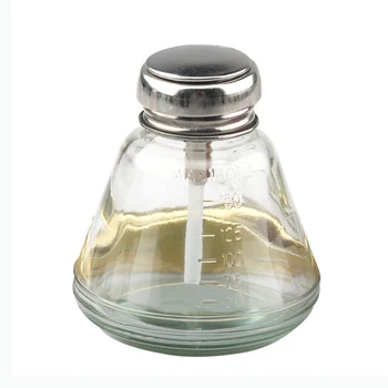 Prazno En Dotik Clear Stekla Črpalka Razpršilnik Steklenice z Flip Top Cap za Alkohol lak, Odstranjevalec Ličila Kozmetični Posodo
