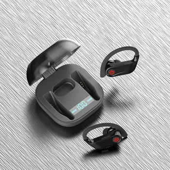Res HBQ PRO TWS brezžične slušalke Bluetooth 5.0 Stereo Šport slušalke primeru 950mah Nepremočljiva uho kavelj Slušalke, MIKROFON PK Q32