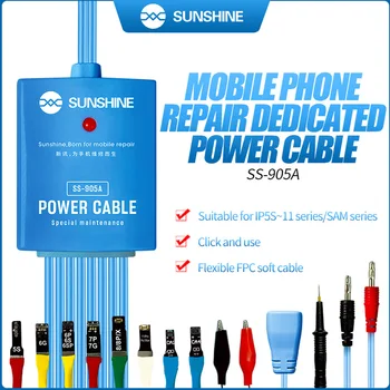 SUNSHINE SS-905A Napajanje Test Kabel Za Samsung Android Telefon iPhone 11 MAX PRO XS 8P 8 6S Plus DC Power Control Žico Test