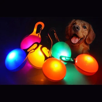 LED Svetlobna Pes, Mačka Ovratnik Obesek Žareče Čar Luči Pisane Varnost Luči Za Nočno Hojo Pet Ovratnik Dobave Accessorie
