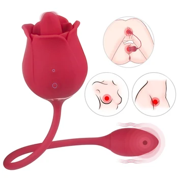Rose Vibrator Vagina Sesanju Vibratorji Intimno Dober Nastavek Bedak Ustni Lizanje Stimulacijo Ščegetavčka Močan Sex Igrače za Wom