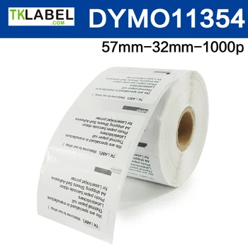 2 Zvitkih Združljiv DYMO 11354 direct thermal label 57*32 MM 1000 Nalepke Multi Namen Nalepke, brezplačna dostava