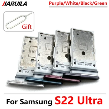 Reža za Kartico SIM Pladenj Za Samsung S20 Ultra S22 Plus Ultra Dual Telefon Stanovanj Novo Kartico SIM Adapter Mikro SD Odtisov Imetnika