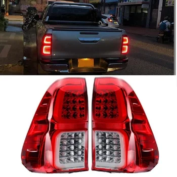 Zunanjost Auto Led Rep Žarnice Zadnje Luči, Primerni Za Toyota Hilux Revo 2015-2019 Pickup Avto Led Vključite Signal Zavorna Luč