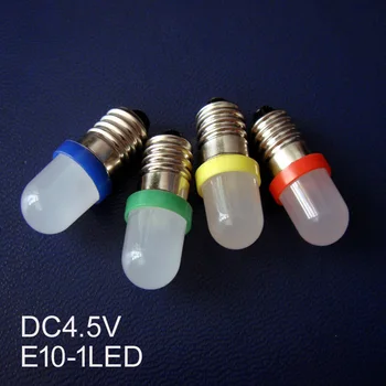 Visoka kakovost 4.5 V E10,E10 svetlobe za 4,5 V,E10 lučka 5V,E10 DC4.5V,E10 žarnica luči za 4,5 V,led E10 4.5 VDC brezplačna dostava 20pc/veliko