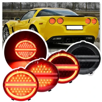 4PCS Za Chevy Chevrolet Corvette C6 2005-2013 LED Zadaj Rep Zavorna Luč Auto Turn Signal Strani Marker Svetilke Skupščine