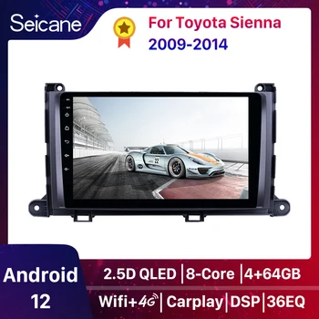 Seicane 9 inch Android 10.0 DSP Avtomobilski Stereo sistem Za Toyota Sienna 2009 2010 2011 za obdobje 2012-2014 Vodja Enote GPS Igralec Carplay 2+32 G QLED