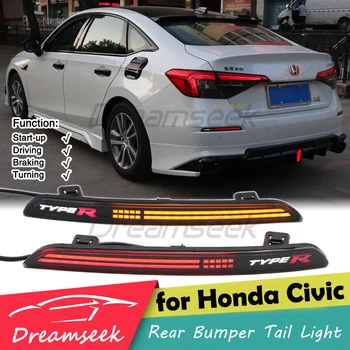 Za Honda Civic 2022 2023 LED Zadnje BumperTail Linijo Svetlobe Z Reflektorjem Dinamično Squential Zavore S Turn Lučka Signal
