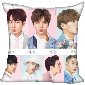 Koreja-Pop BTOB Tiskanje Kvadratnih Saten Pillowcases 35x35cm,40x40cm Eni Strani Tiskani Prilagodite sliko darilo