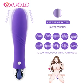 EXVOID G-spot Massager AV Palico, Dildo, Vibrator USB Polnjenje Močno Bullet Vibrator Čarobno Palico, Silikonski Sex Igrače za Ženske