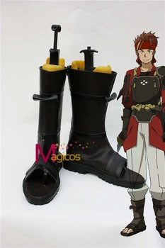 Anime Sword Art Online Klein Črni Škornji Cosplay Čevlje po Meri