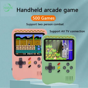 8-bitni LCD prenosne igralne konzole, 3-palčni prenosne igralne konzole in 500 retro igre konzole v eno, fant darilo