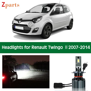 Avtomobilski Žaromet Za Renault Twingo ⅱ 2 LED Smerniki Žarnice, Nizko High Beam Canbus Bela 12V 6000K Auto Luči Spredaj Svetilke Pribor