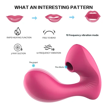 10 Sesanju Načini vibratorji Spola igrače, Vagina Nastavek Sesanju Vibrator za Klitoris Stimulator Ženski Masturbator sex igrače za ženske