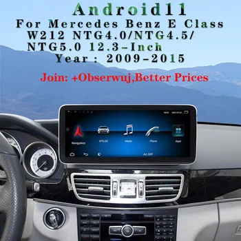 Android 11 avtoradia Za Mercedes Benz E-Razred W212 NTG 4.0/4.5/5.0/Navigacijo, avtoradio 4G WIFI Brezžični Carplay & Android auto