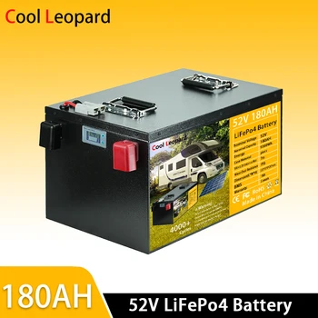 Lifepo4 Litij-Železo Fosfat Baterije 52V 180Ah Off Grid Sončne Plošče Za Zunanjo RV Van, Oglede Vozila, Čoln Backup Moč