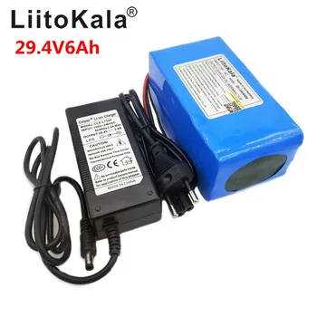 LiitoKala 24V 6Ah 7S3P 18650 Litij-Ionsko Baterijo, 29.4 V 6000mAh Za Električno Kolo