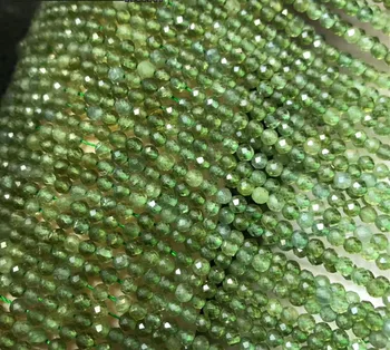 svoboden kroglice zeleno apatite krogu gladko 3 mm narave za izdelavo nakit ogrlica, 14inch FPPJ debelo