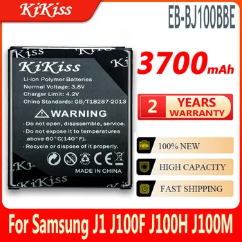 KiKiss 3700mAh EB-BJ100BBE Visoke Zmogljivosti mobilnega Telefona Baterije Za Samsung Galaxy J1 SM J100 J100F J100H J100M EB BJ100BBE