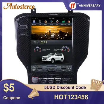 Za Ford Mustang GT320 GT500 2015+ Ogljikovih Vlaken Android 9.0 Avto GPS Navigacija Stereo Glavo Enota Multimedijski Predvajalnik Auto Radio V8