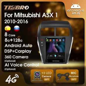 TIEBRO 2DIN Android10 avtoradia Za Mitsubishi ASX 1 2010-2016 Navigacija GPS 8+128G IPS DSP Stereo Carpaly Autoradio Tesla 4G