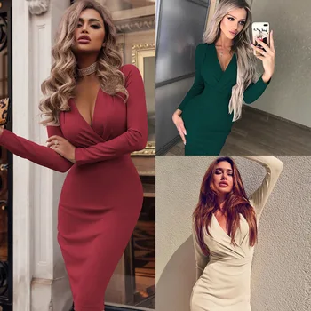 2023 Nova Barva Obleka Ženske Visoko Pasu Temperament Dolgo sleeved Vintage Obleko Vestidos