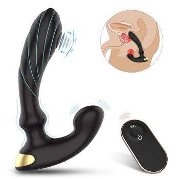 Vibratorji Analni Čep Z Brezžičnim Daljinskim Moški Moški Prostate Massager Thrusting Butt Plug Dildo Vibratorji Sex Igrača Za Moške, Ženske