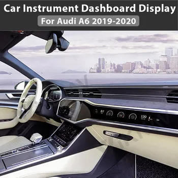 LCD Android Avto Instrument nadzorno ploščo na Zaslonu-AUDI A6 A7 2019 2020 Večpredstavnostna Digitalni Instrument Plošča Zaslon