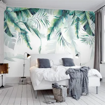 po meri HD 3d fotografije za ozadje sodobne dom dekor ozadje dnevna soba ozadju steno stensko zelenih listov minimalism ozadje