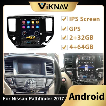 Android GPS navigacija multimedia player za Nissan Pathfinder 2017 avto autoradio Tesla slog, predvajalnik DVD-jev vodja enote