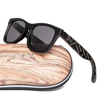 Voboom Bambusa Retro blagovno Znamko Design sončna Očala Poletje Pomlad Moški Ženske Naravnih Lesenih Črni Okvir Očal Vožnje Potovanja UV400