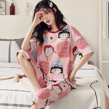 Tele hlače Spanja Vrhovi Bombaža Ženske pižame Set Home obleko plus velikost Sleepwear poletnih oblačil za ženske pijamas pižame korejski