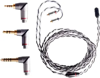 OKCSC IEM OCC Slušalke Nadgradnjo Kabla 2,5 mm 3,5 mm 4.4 mm L Tip 6N Monokristalne Baker za MMCX 2 Pin 0.78 mm QDC Slušalke Kabel