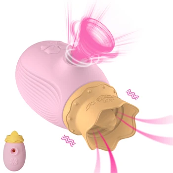 Jezik lizati Klitorisa Sesanju Mini Vibrator 10 Načinov Vibracij Ustni Lizanje Nastavek Stimulator Erotično Sex Igrače Za Pare Ženske
