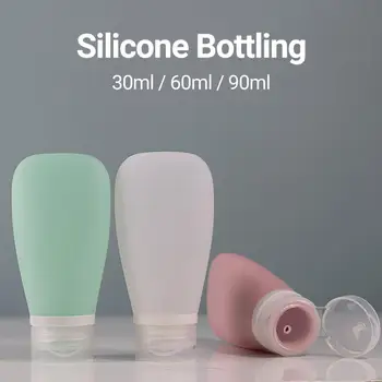 Lahki 3Pcs/Set Koristno Silikonski Shranjevanje Steklenice dodatna Oprema Mini Velikosti Krema za Obraz Steklenička Multifunkcijski za Gospodinjstvo