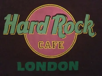vtg 80 ' s Hard Rock človek majica Kavarna London Black T Shirt VELIKIH ZDA narejen bombaž Jerzees