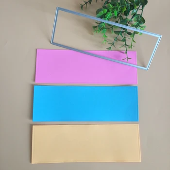 Pravokotno rezanje kovin matrice, ki se uporablja za DIY scrapbooking, kartice, izdelava, foto album in foto okvir dekoracijo, obrti, izdelava
