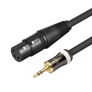 3.5 majhne tri-core mikrofon kabel 3,5 mm za xlr audio kabel kondenzatorski mikrofon kabel eno topovi kabel