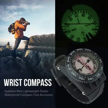 Kompas 80 Watch Uravnoteženo Vodotesen Svetlobni Kompas Pripomočke Black Scuba Podvodno Potapljanje Kompas Preživetje Orodje za Kampiranje