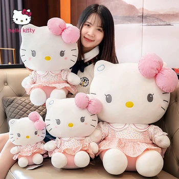Anime Hello Kitty Plišastih Lutka, Lutka Plišastih Igrač Srčkan Lutka Sedel Krpo Lutka Kitty Mačka, Darilo Za Rojstni Dan Dekle