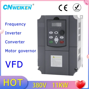 Novo 380v AC 11Kw/7,5 KW/5,5 KW/4KW 15HP VFD Spremenljivo Frekvenco Pogon pretvornik Inverter