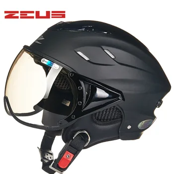 ZEUS 125B pol obraz Poletne prezračevanje motoristična čelada Matte black motokros off-road vozilo dirke